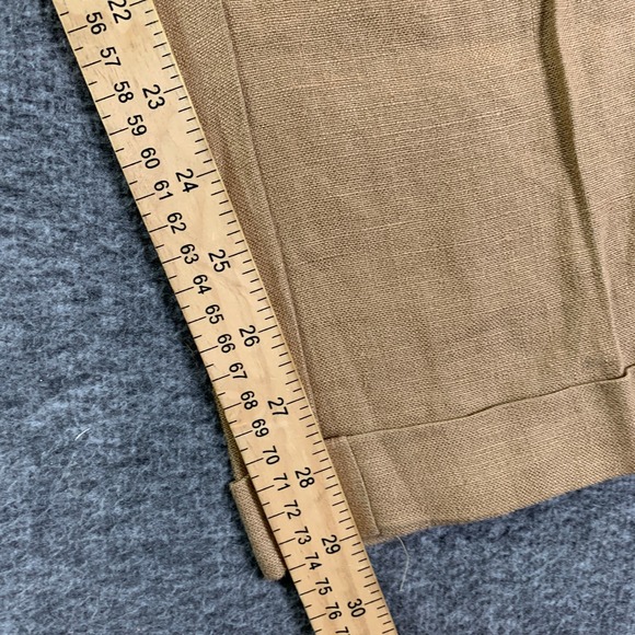 Vintage Polo Ralph Lauren Linen Pants Men 42x29 Brown Trousers Slacks Casual - Picture 10 of 15
